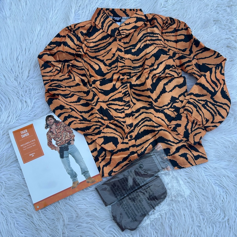 Mens tiger king costume (D11)